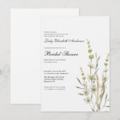Boho Wildblume Brautparty Einladung (Vorne/Hinten)