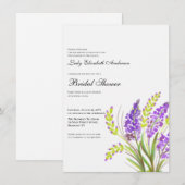 Boho Wildblume Brautparty Einladung (Vorne/Hinten)