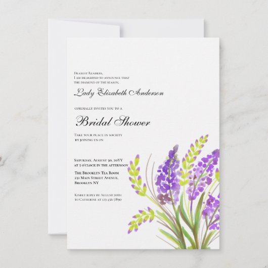 Boho Wildblume Brautparty Einladung (Vorderseite)