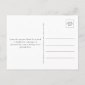 Boho Wildblume Brautparty Einladungspostkarte (Rückseite)