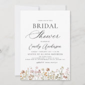 Boho Wildblume Brautparty Garden Einladung (Vorderseite)