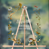 Boho Wildblume | Brautparty Herbst Willkommen Acrylschild (Neutral)