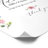 Boho Wildblume Brautparty Ratgeber Karte Signatur Poster (Ecke)