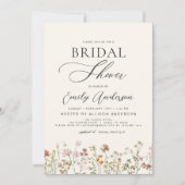 Boho Wildblume Brautparty Script Einladung (Vorderseite)