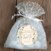 Boho Wildblume Brautparty Vielen Dank