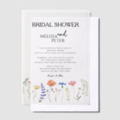 Boho Wildblume Bridal Dusche Einladung (Versetzt)