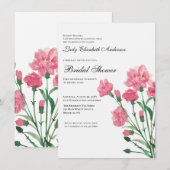 Boho Wildblume Bridal Dusche Einladung (Vorne/Hinten)