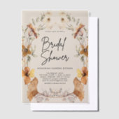 Boho Wildblume Bridal Dusche Einladung (Versetzt)