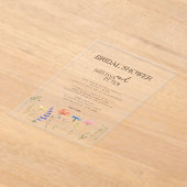 Boho Wildblume Bridal Dusche Einladung (Ablage )