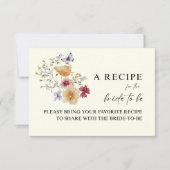 Boho Wildblume "Bride to Be" RSVP Karte (Vorderseite)