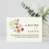 Boho Wildblume "Bride to Be" RSVP Karte (Stehend Vorderseite)