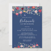 Boho Wildblume Bridesmaids Luncheon Dusche Einladung (Vorderseite)