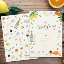 Boho Wildblume Citrus Summer Wedding
