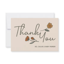 Boho Wildblume Custom Flat Vielen Dank