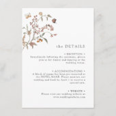 Boho Wildblume Detail Begleitkarte (Vorderseite)