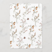 Boho Wildblume Detail Begleitkarte (Rückseite)