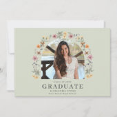 Boho Wildblume Digital High School Abschluss (Vorderseite)