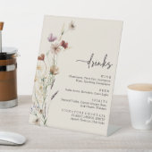 Boho Wildblume Drink Sign Sockelschild (In SItu)