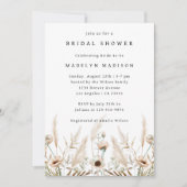 Boho Wildblume Elegant Bridal Dusche Einladung (Vorderseite)