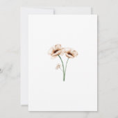 Boho Wildblume Elegant Bridal Dusche Einladung (Rückseite)