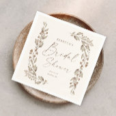 Boho Wildblume Elegant Wedding Brautparty Serviette