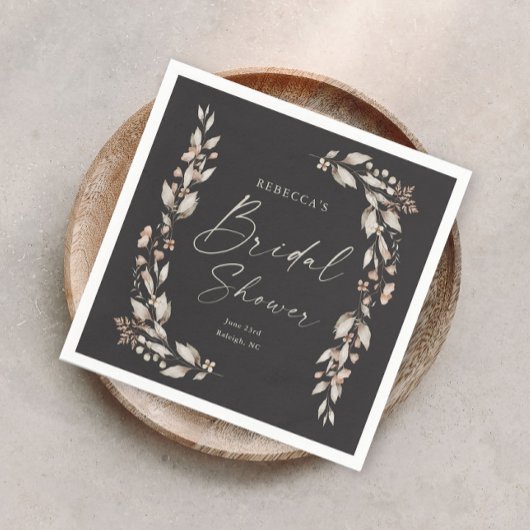 Boho Wildblume Elegant Wedding Brautparty Serviette