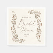 Boho Wildblume Elegant Wedding Brautparty Serviette (Vorderseite)