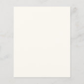 Boho Wildblume Elegantes Budget Baby Dusche (Rückseite)