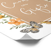 Boho Wildblume Fairy | Karte & Geschenkunterschrif Poster (Ecke)