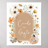 Boho Wildblume Fairy | Karte & Geschenkunterschrif Poster (Vorne)