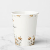 Boho Wildblume Fall Babydusche Papiertüten Pappbecher (Links)