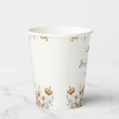 Boho Wildblume Fall Babydusche Papiertüten Pappbecher (Rechts)