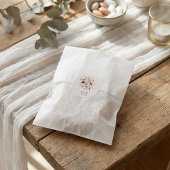 Boho Wildblume Fall Burgundy Rust Wedding Runder Aufkleber