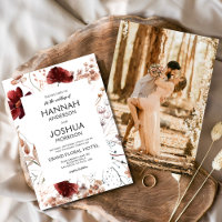 Boho Wildblume Fall Foto Instagram Hochzeit