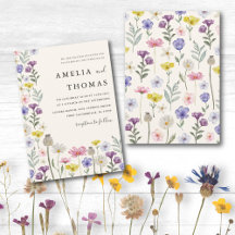 Boho Wildblume farbenfrohe Blumenhochzeit