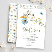 Boho Wildblume Federbrunch Einladung