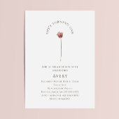 Boho Wildblume First Birthday Party Einladung