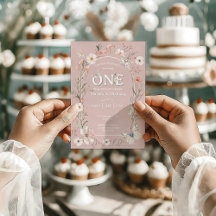 Boho Wildblume Floral Baby Birthday