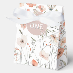Boho Wildblume Floral Baby Birthday Geschenkschachtel