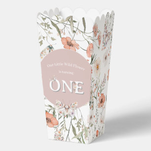 Boho Wildblume Floral Baby Birthday Geschenkschachtel