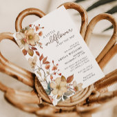 Boho Wildblume Floral Baby Dusche Einladung