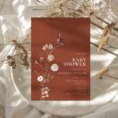 Boho Wildblume Floral Baby Dusche Einladung
