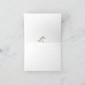 Boho Wildblume Floral Birthday Dankeskarte (Innenseite)