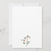Boho Wildblume Floral Birthday Einladung (Rückseite)