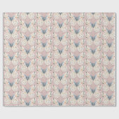 Boho Wildblume Floral Butterfly Geschenkpapier (Flach)