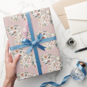 Boho Wildblume Floral Butterfly Geschenkpapier