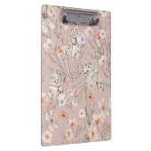 Boho Wildblume Floral Butterfly Klemmbrett (Rechts)