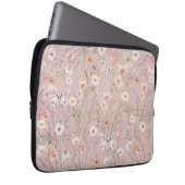 Boho Wildblume Floral Butterfly Laptopschutzhülle (Vorne Rechts)