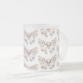 Boho Wildblume Floral Butterfly Mattglastasse (VorderseiteRechts)