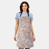 Boho Wildblume Floral Butterfly Schürze (Getragen)